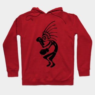 Kokopelli boxer black Hoodie